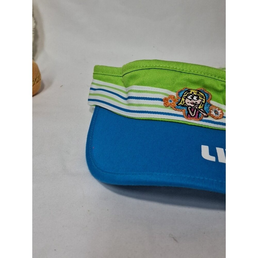 RARE Disney Store Lizzie McGuire Visor, Girls, Blue & Green, Youth, Adjustable. - Picture 3 of 6
